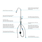 Knurled Pull-Down Kitchen Faucet – Dual-Function Spray – KFB1058B