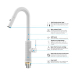 Knurled Pull-Down Kitchen Faucet – Dual-Function Spray – KFB1058B