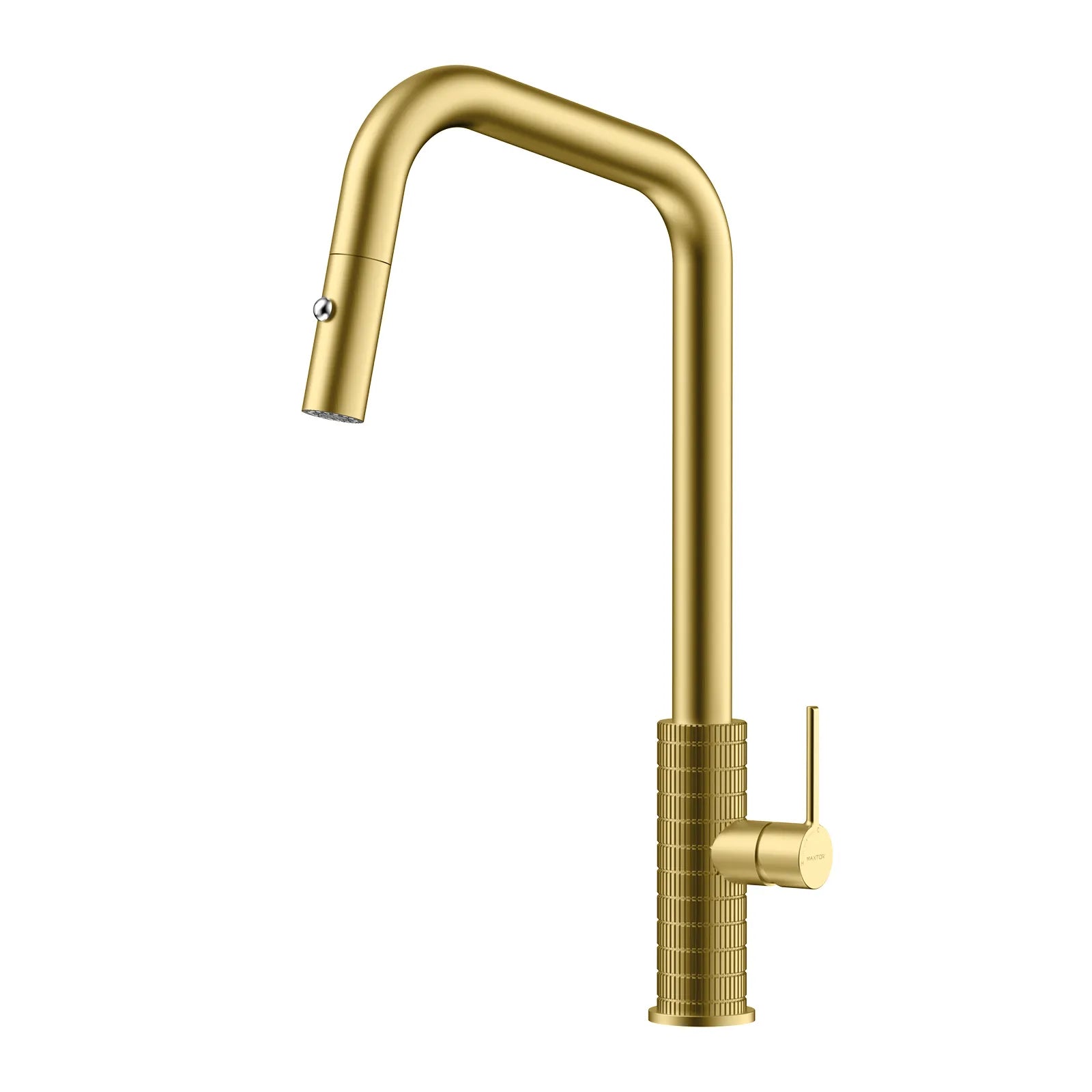 Knurled Pull-Down Kitchen Faucet – Dual-Function Spray – KFB1058C Brushed Gold