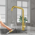 Knurled Pull-Down Kitchen Faucet – Dual-Function Spray – KFB1058C