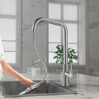 Knurled Pull-Down Kitchen Faucet – Dual-Function Spray – KFB1058C
