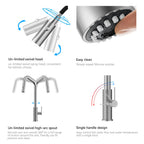 Knurled Pull-Down Kitchen Faucet – Dual-Function Spray – KFB1058C