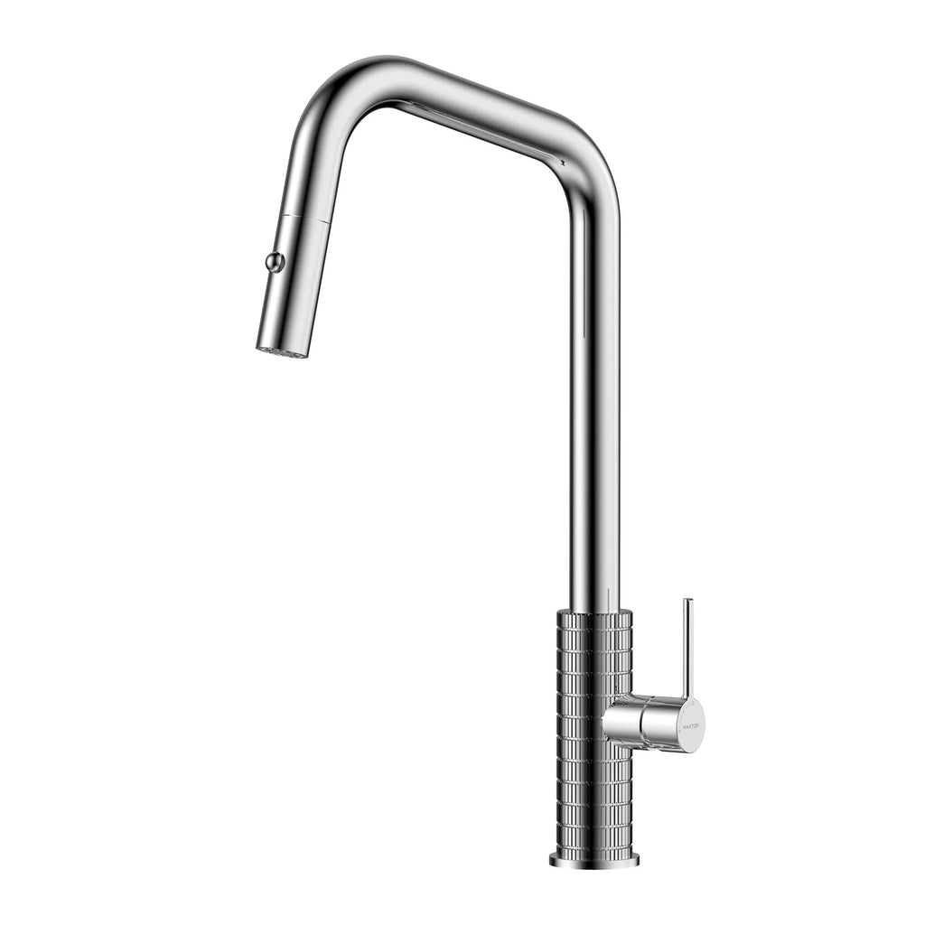 Knurled Pull-Down Kitchen Faucet – Dual-Function Spray – KFB1058C Chrome