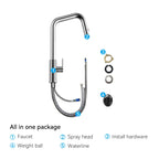 Knurled Pull-Down Kitchen Faucet – Dual-Function Spray – KFB1058C