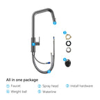 Knurled Pull-Down Kitchen Faucet – Dual-Function Spray – KFB1058C