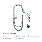 Knurled Pull-Down Kitchen Faucet – Dual-Function Spray – KFB1058