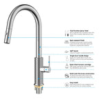 Knurled Pull-Down Kitchen Faucet – Dual-Function Spray – KFB1058