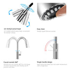 Knurled Pull-Down Kitchen Faucet – Dual-Function Spray – KFB1058