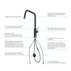 Knurled Pull-Down Kitchen Faucet – Dual-Function Spray – KFB1058C