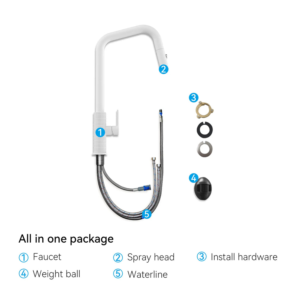 Knurled Pull-Down Kitchen Faucet – Dual-Function Spray – KFB1058C