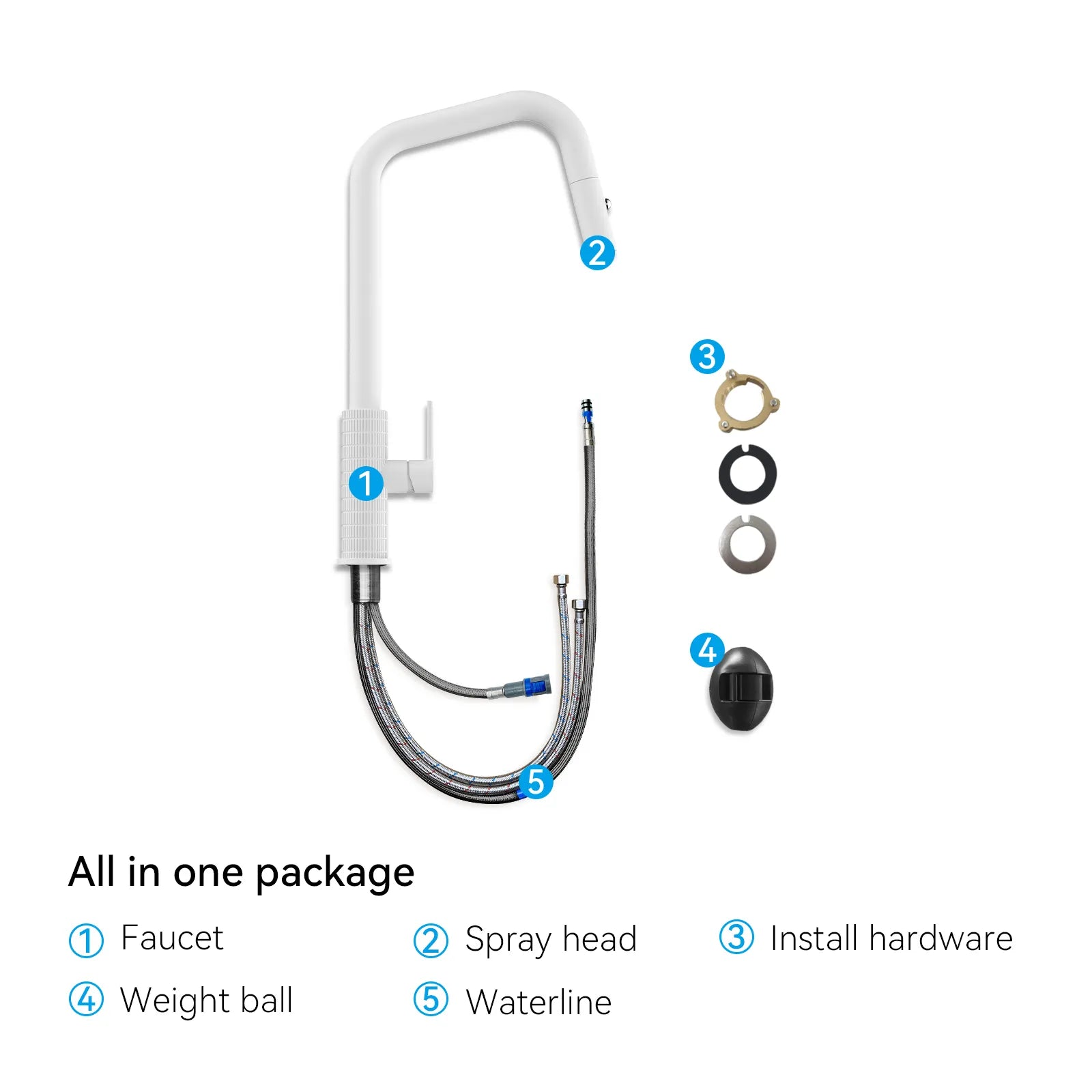 Knurled Pull-Down Kitchen Faucet – Dual-Function Spray – KFB1058C