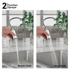 Knurled Pull-Down Kitchen Faucet – Dual-Function Spray – KFB1058C