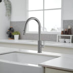Knurled Pull-Down Kitchen Faucet – Dual-Function Spray – KFB1058