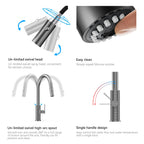 Knurled Pull-Down Kitchen Faucet – Dual-Function Spray – KFB1058