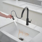 Knurled Pull-Down Kitchen Faucet – Dual-Function Spray – KFB1058