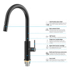 Knurled Pull-Down Kitchen Faucet – Dual-Function Spray – KFB1058
