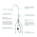 Knurled Pull-Down Kitchen Faucet – Dual-Function Spray – KFB1058