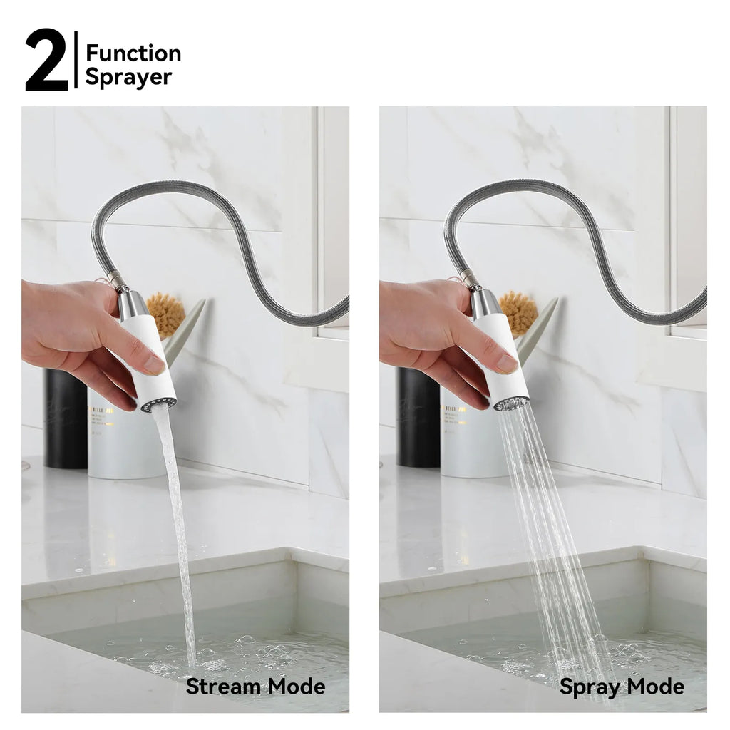 Knurled Pull-Down Kitchen Faucet – Dual-Function Spray – KFB1058