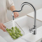 High-Arc Solid Brass Pull-Down Kitchen Faucet – Dual-Function Spray – KFB1059