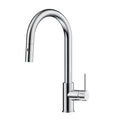 High-Arc Solid Brass Pull-Down Kitchen Faucet – Dual-Function Spray – KFB1059 Chrome