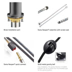 High-Arc Solid Brass Pull-Down Kitchen Faucet – Dual-Function Spray – KFB1059