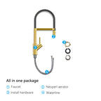 High-Arc Pull-Down Kitchen Faucet – 360° Swivel Spot-Free Finish – KFB1072