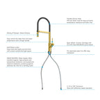 High-Arc Pull-Down Kitchen Faucet – 360° Swivel Spot-Free Finish – KFB1072