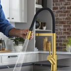 High-Arc Pull-Down Kitchen Faucet – 360° Swivel Spot-Free Finish – KFB1072