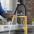 High-Arc Pull-Down Kitchen Faucet – 360° Swivel Spot-Free Finish – KFB1072