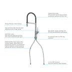 High-Arc Pull-Down Kitchen Faucet – 360° Swivel Spot-Free Finish – KFB1072