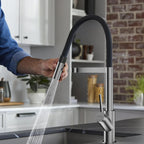 High-Arc Pull-Down Kitchen Faucet – 360° Swivel Spot-Free Finish – KFB1072