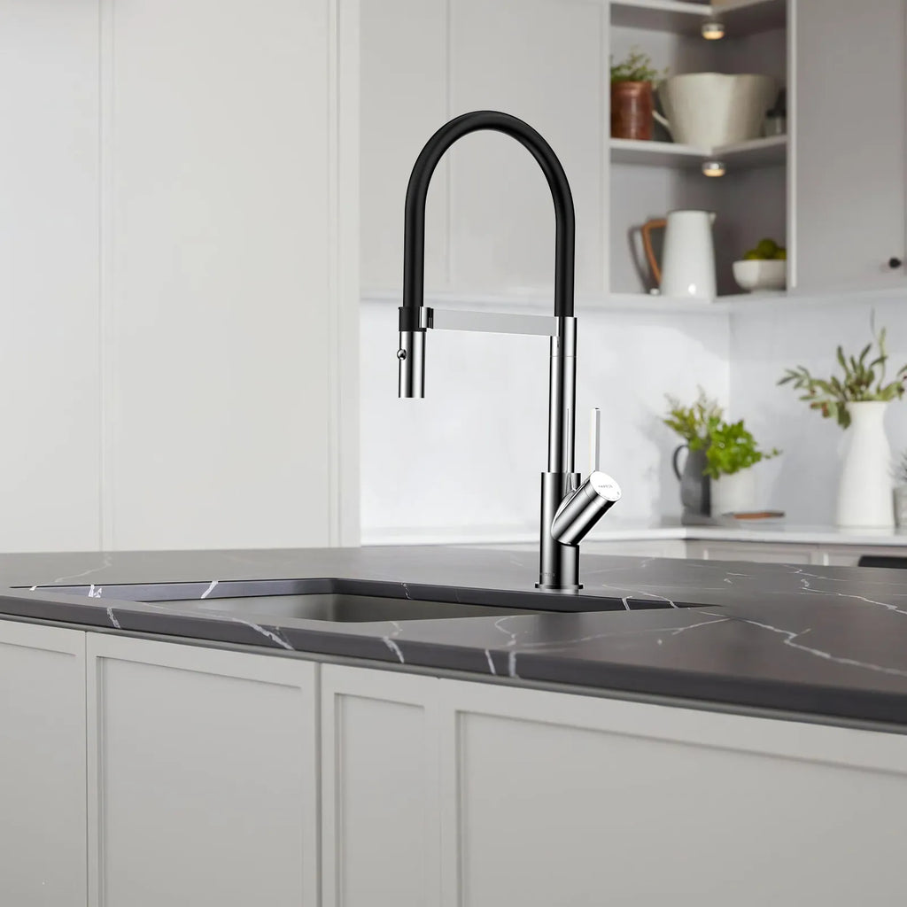High-Arc Pull-Down Kitchen Faucet – 360° Swivel Spot-Free Finish – KFB1072