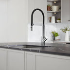 High-Arc Pull-Down Kitchen Faucet – 360° Swivel Spot-Free Finish – KFB1072