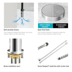 High-Arc Pull-Down Kitchen Faucet – 360° Swivel Spot-Free Finish – KFB1072