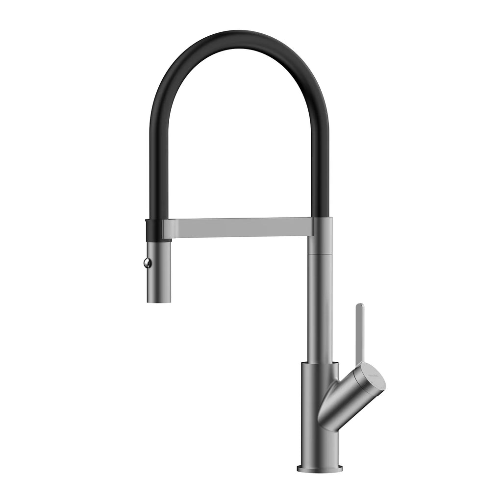 High-Arc Pull-Down Kitchen Faucet – 360° Swivel Spot-Free Finish – KFB1072 Brushed Gun Metal