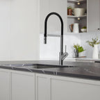 High-Arc Pull-Down Kitchen Faucet – 360° Swivel Spot-Free Finish – KFB1072