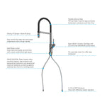 High-Arc Pull-Down Kitchen Faucet – 360° Swivel Spot-Free Finish – KFB1072