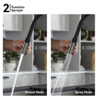 High-Arc Pull-Down Kitchen Faucet – 360° Swivel Spot-Free Finish – KFB1072