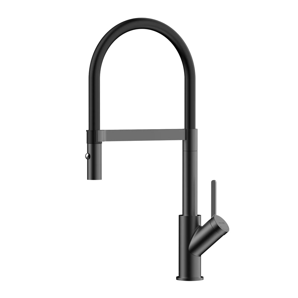 High-Arc Pull-Down Kitchen Faucet – 360° Swivel Spot-Free Finish – KFB1072 Matte Black