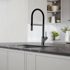 High-Arc Pull-Down Kitchen Faucet – 360° Swivel Spot-Free Finish – KFB1072