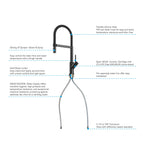 High-Arc Pull-Down Kitchen Faucet – 360° Swivel Spot-Free Finish – KFB1072