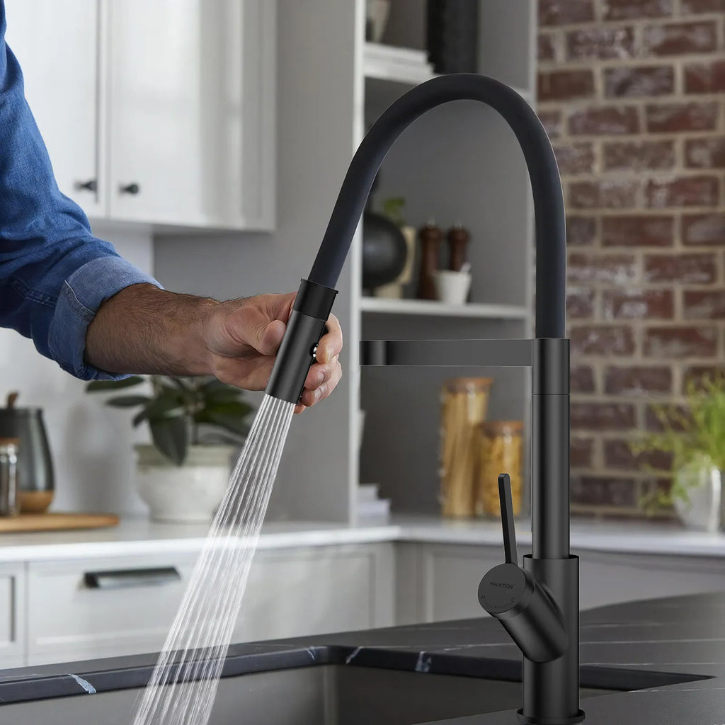 High-Arc Pull-Down Kitchen Faucet – 360° Swivel Spot-Free Finish – KFB1072