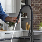 High-Arc Pull-Down Kitchen Faucet – 360° Swivel Spot-Free Finish – KFB1072