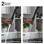 High-Arc Pull-Down Kitchen Faucet – 360° Swivel Spot-Free Finish – KFB1072