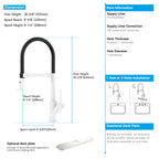 High-Arc Pull-Down Kitchen Faucet – 360° Swivel Spot-Free Finish – KFB1072