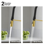 Flexible High-Arc Pull-Down Kitchen Faucet – 360° Swivel Spot-Free Finish – KF1075