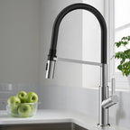 Flexible High-Arc Pull-Down Kitchen Faucet – 360° Swivel Spot-Free Finish – KF1075