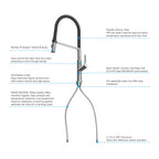 Flexible High-Arc Pull-Down Kitchen Faucet – 360° Swivel Spot-Free Finish – KF1075