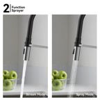 Flexible High-Arc Pull-Down Kitchen Faucet – 360° Swivel Spot-Free Finish – KF1075