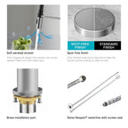 Flexible High-Arc Pull-Down Kitchen Faucet – 360° Swivel Spot-Free Finish – KF1075